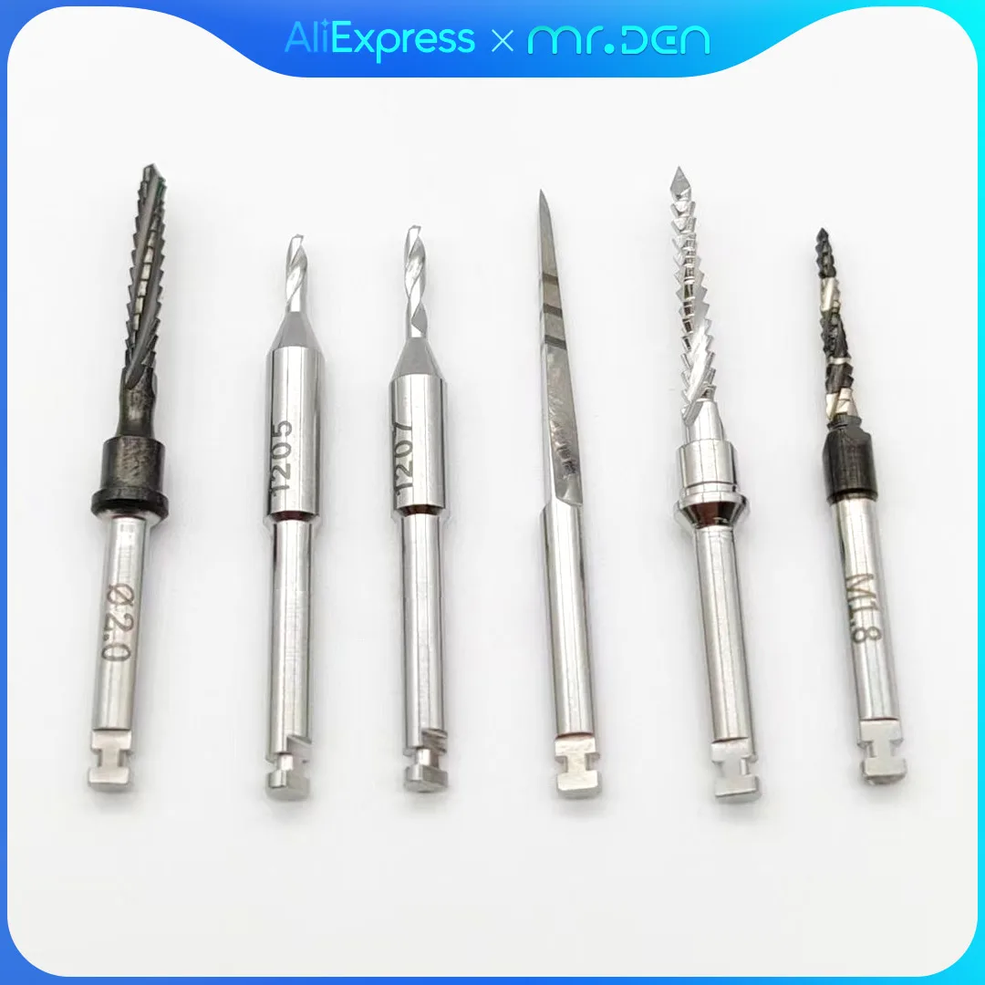 MR DEN Dental Implant Planting Tools Pre-hole Pioneer Cortical Bone Positioning Side Cut Guide Drill Three-edged Drill