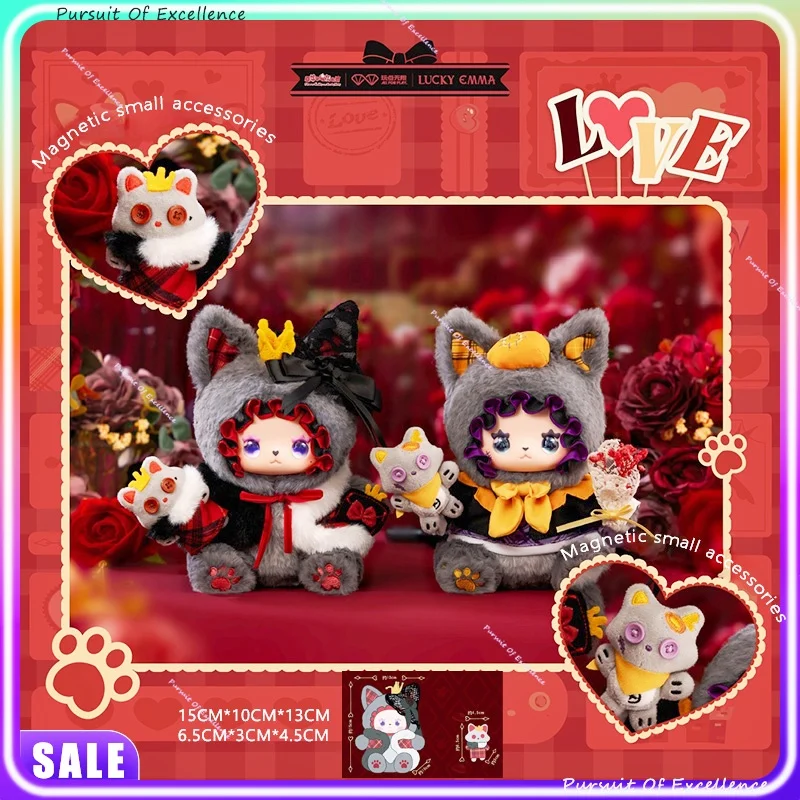 إيما الساخن نمط جديد الأحمر الذئب والرمادي الذئب سلسلة الدمى نموذج محدود شعبية هدية عيد الحب على ظهره سحر هدية عيد ميلاد #1