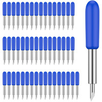 1 set Roland Cricut Plotter Blade 30/45/60 Degree Knife Milling Cutter Blades Vinyl Cutter Offset Knife Replacement Carving Tool