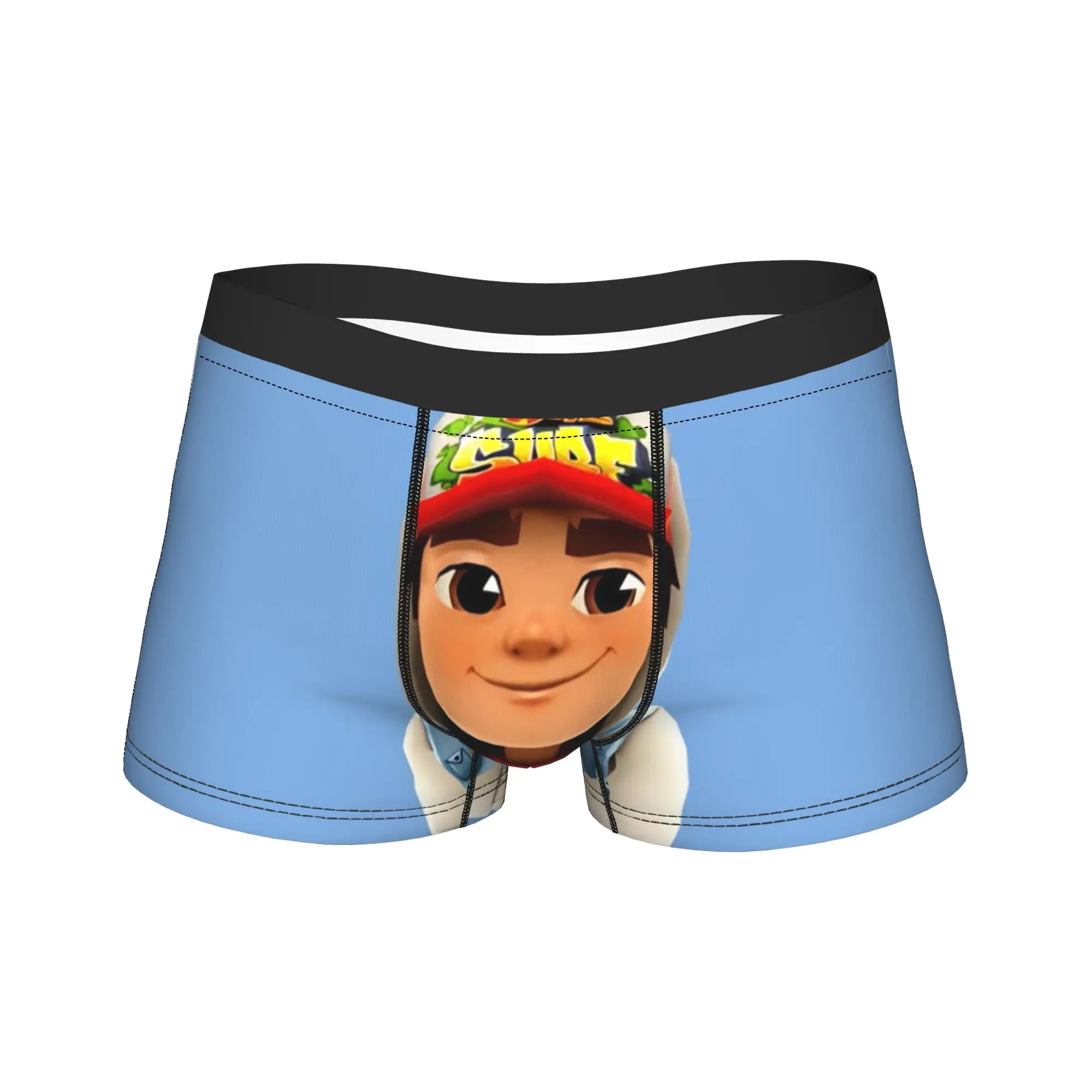 

Мужские трусы-боксеры для игры в Subway Surfers, мягкие, больших размеров