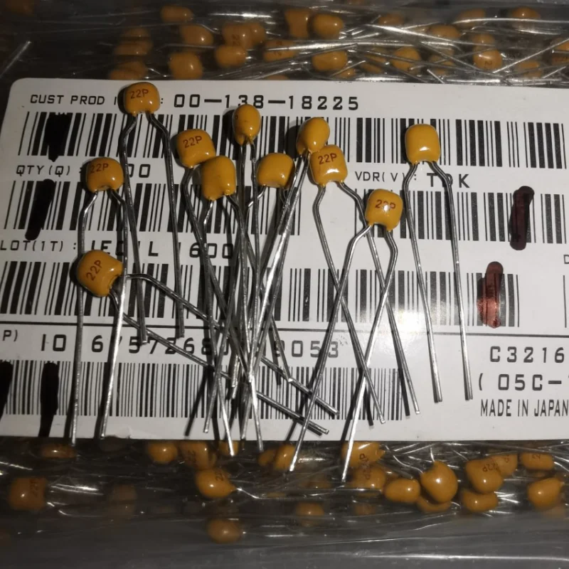 10PCS 50V 22PF 5% Hochfrequenz-Keramikkondensator mit niedrigem Verlust, Stiftabstand 5MM