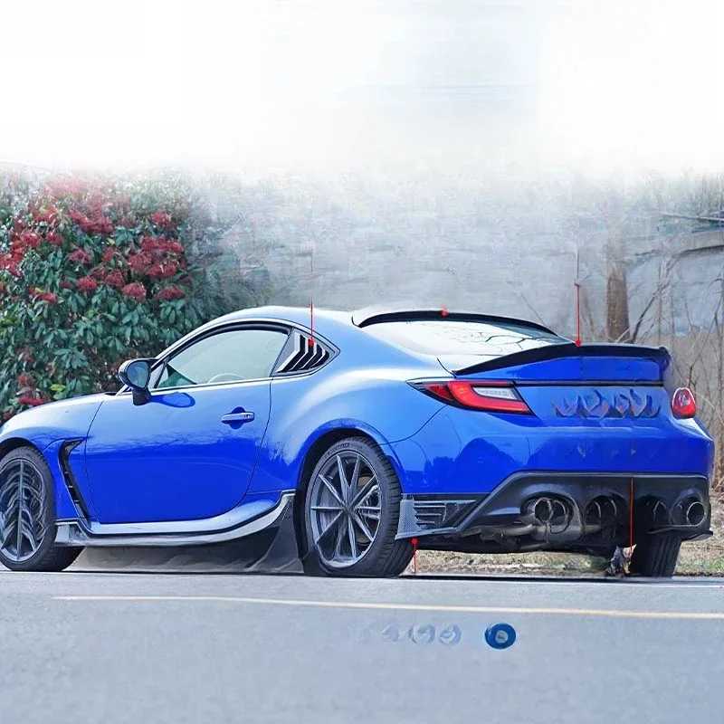 Reliable Polished Plastic Sports Body Kit Front Bumper Lip Rear Diffuser Side Skirts BRZ Sport Style Universal Fit Car Guard