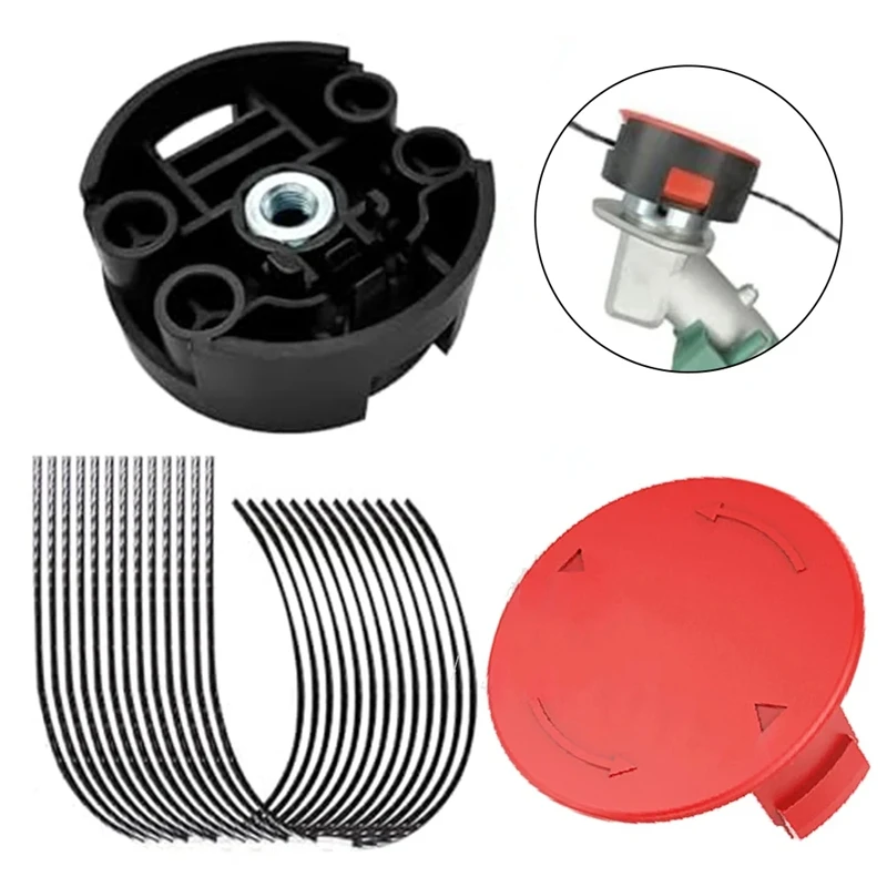 10Pcs Trimmer Line&Cover&Head for AFS 23-37 F016800431 F016F04841 F016F04839 Grass Trimmer Replacement