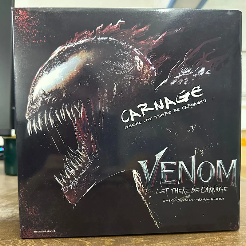 SHF Venom Carnage Action Figure Joint Movable Toys Venom Legends Change Face Statue Model Doll Collectible Kids for Toy Gift