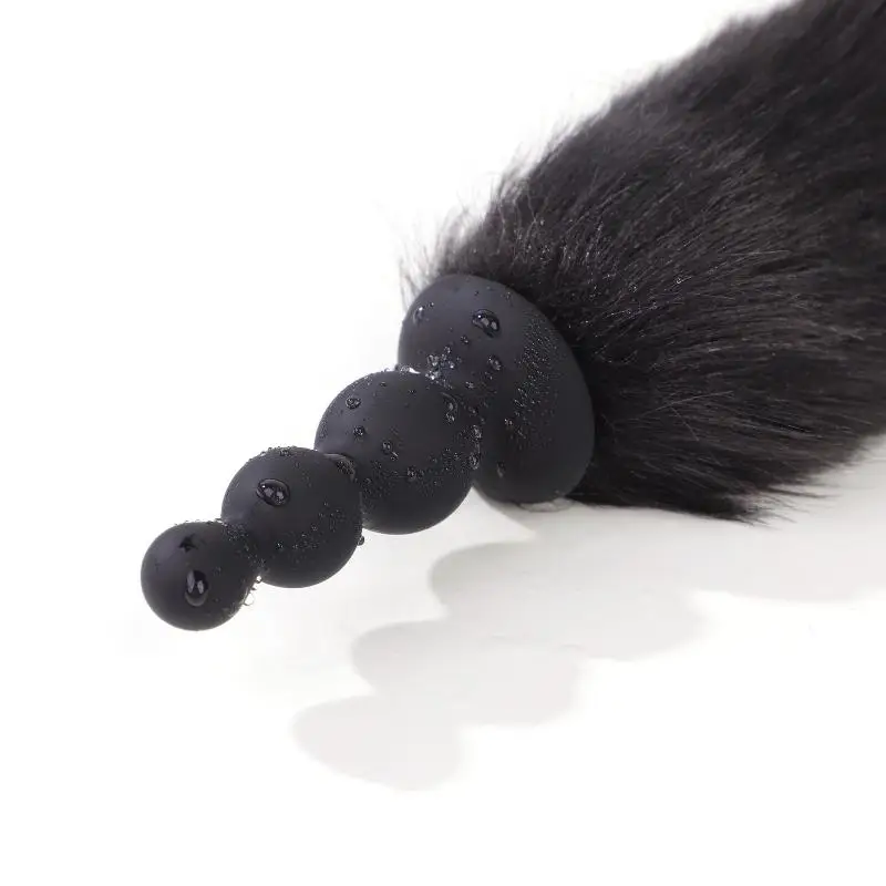 Sex Toy For Adult Couples Furry Tail Anal Plugs Removable Silicone Dildo Cosplay Butt Sex Toys For Man Woman Female Masturbation