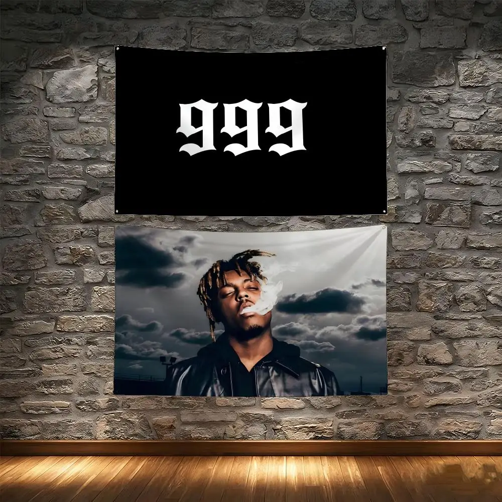 Hip Hop 999 J-Juice WRLD Flags Tapestry Creative Pattern Photo Living Room Wall Art Party Outdoor Decor
