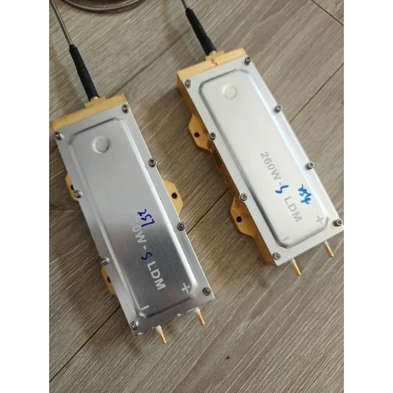 The 260w laser with sma905 connector and Jiakai optical fiber disassembly is in good condition and has sufficient power