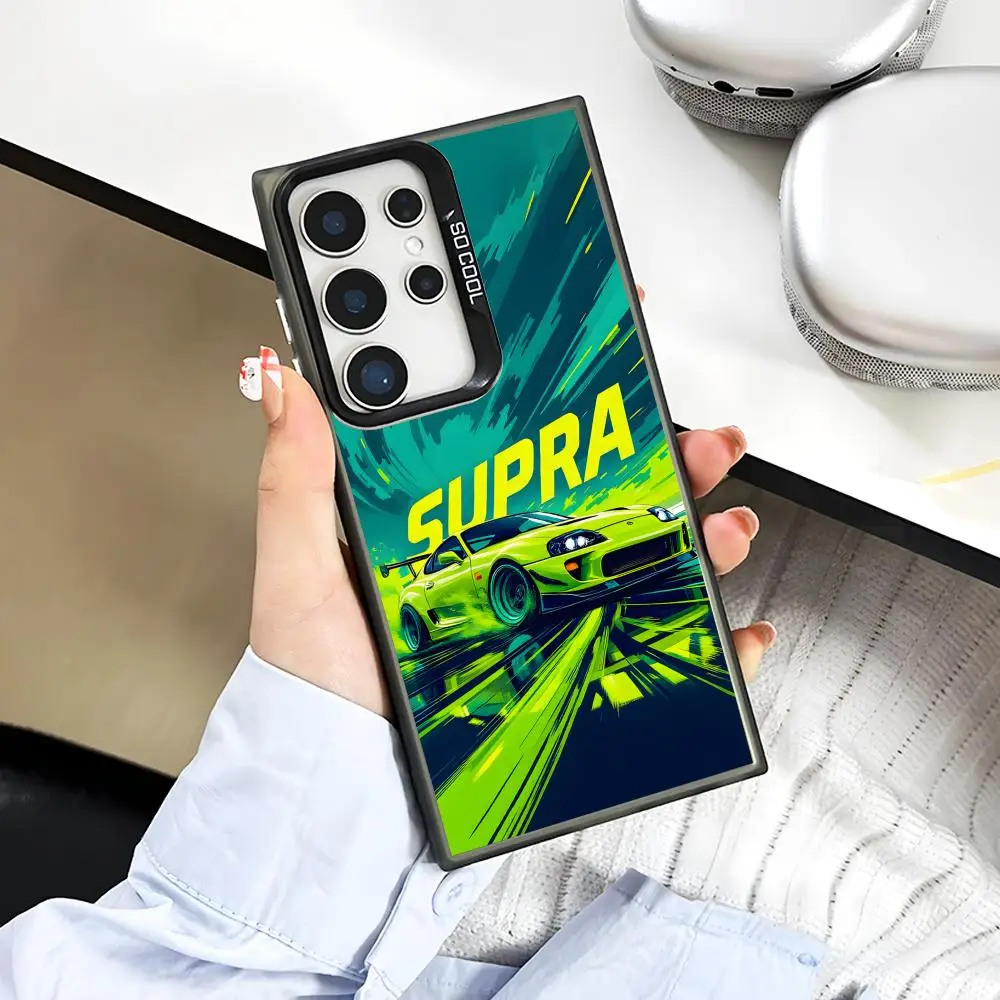 Car S-Supra Phone Case for Samsung Galaxy S26 S25 S24 S23 S22 S21 S20 Note20 Plus Ultra Colorful Silver Cover view 4