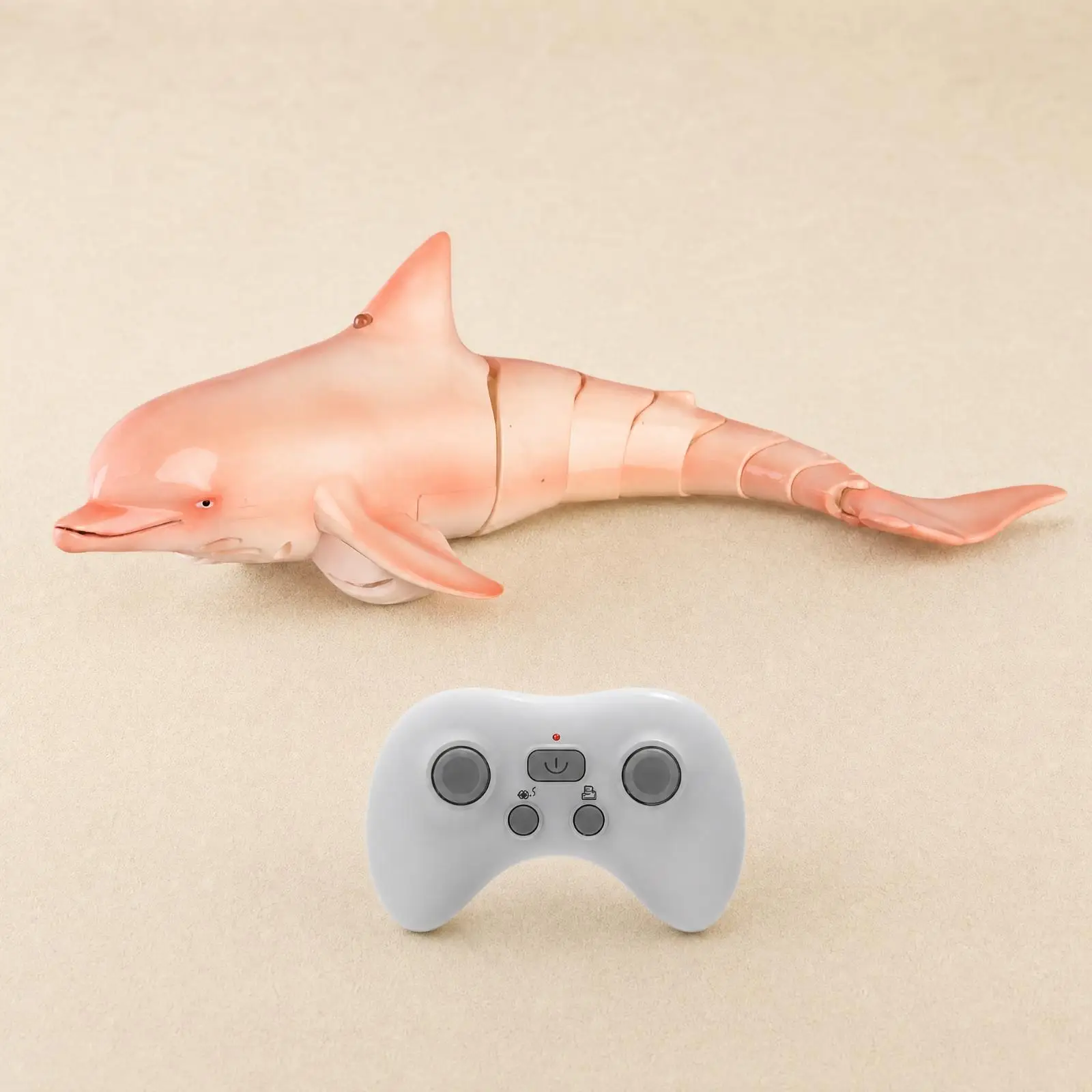 Remoteoperated Dolphin Toy Rechargeable Dolphin Toy with Remote Controller Light-up for Kids, Children, Bathtime, Summer