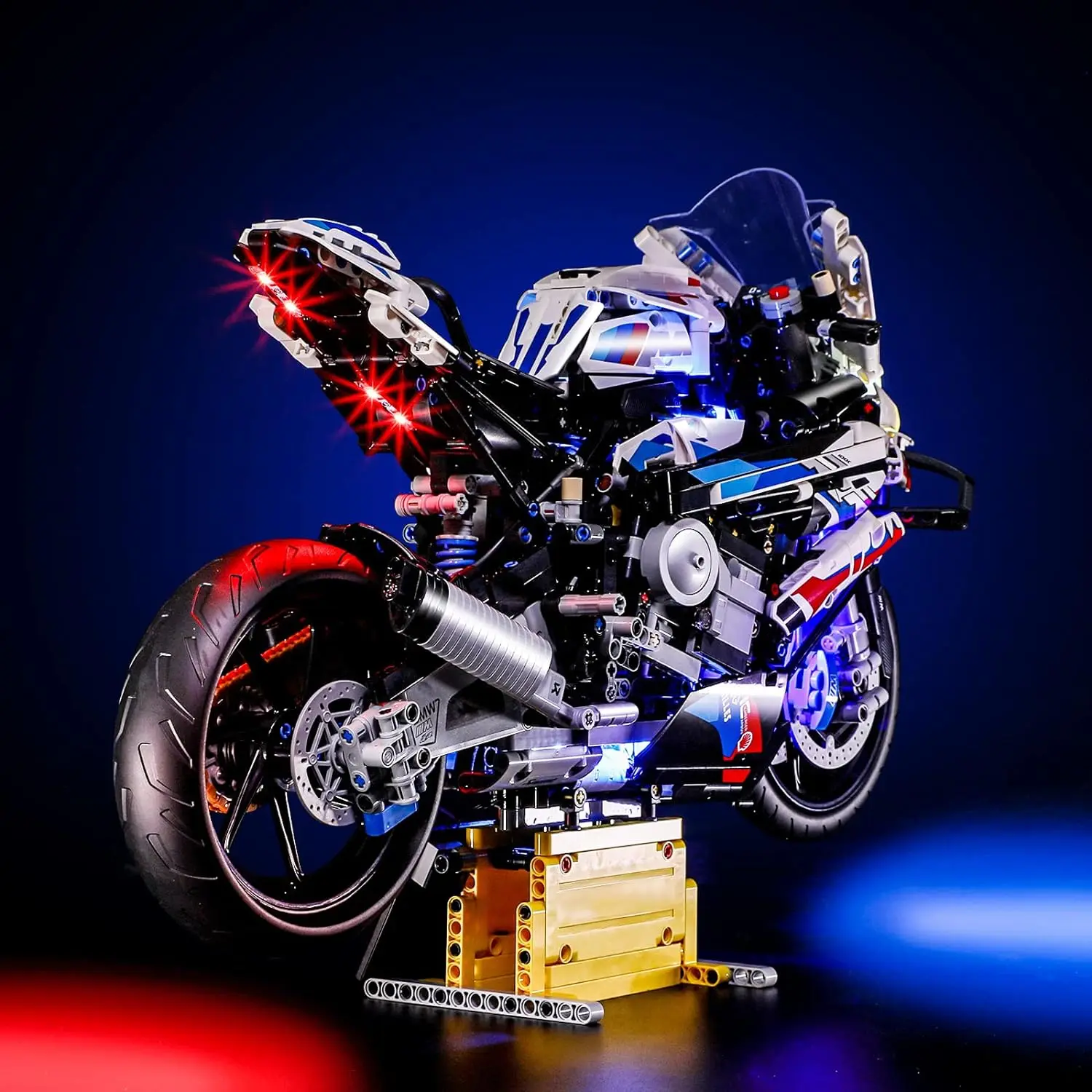 Hprosper Led Licht Voor Technic 42130 Bmw M 1000 Rr Motorfiets Decoratieve Lamp Met Accubak (Exclusief Lego Bouwstenen)