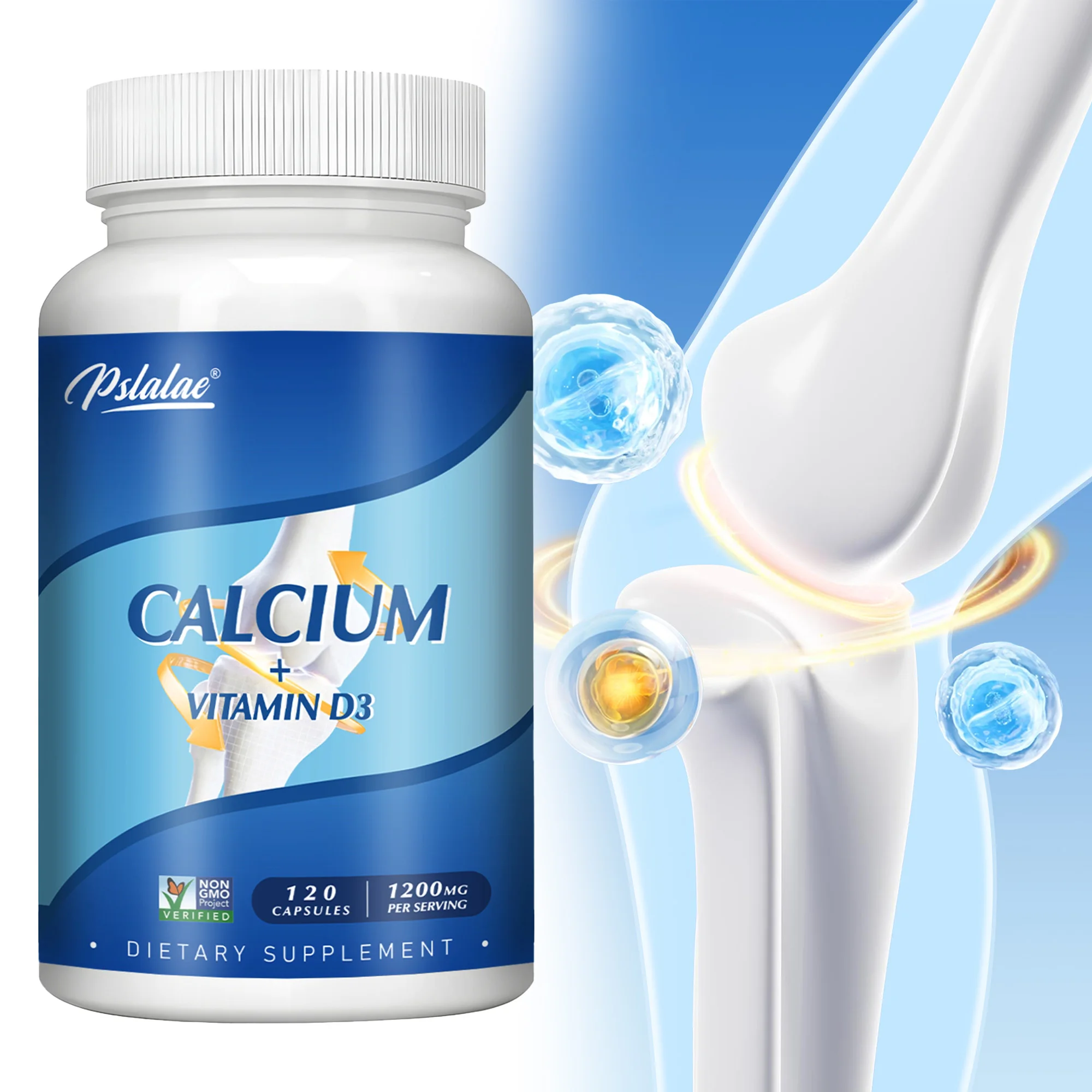 

Капсулы кальция + витамин D3 — помогает регулировать метаболизм кальция, способствует здоровью зубов и коже, повышает иммунитет