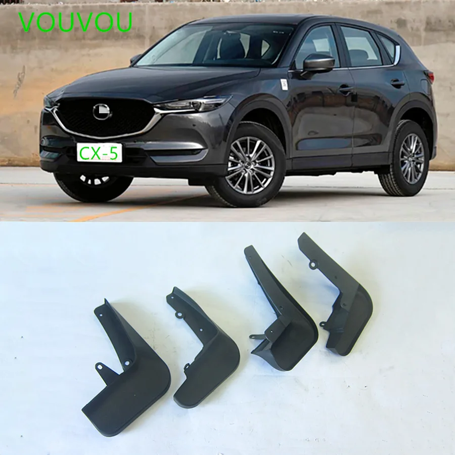 VOUVOU 1 set all 4 pcs Car accessories 51-880 wheel mud guard splash for Mazda CX-5 2017-2021 KF