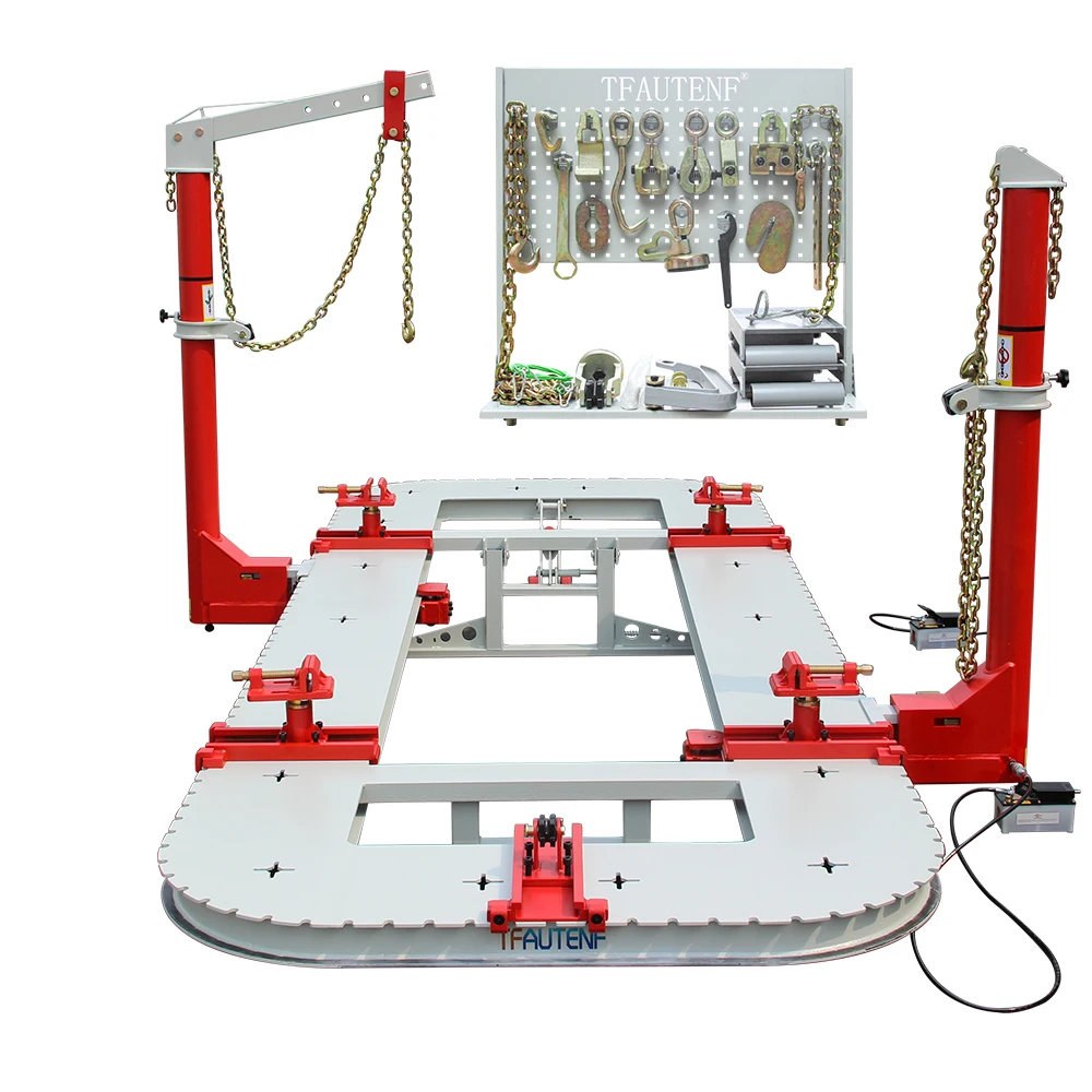 Chassis Straightener Machine, Hydraulic Pulling System for Vehicle Repair, High Precision, Suitable for Car Collision Repair,