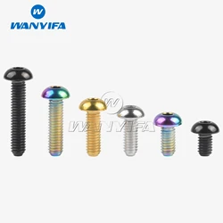 Wanyifa Titanium Bolt M4x6/8/10/12/15/20mm Hex Head Screws for Bicycle