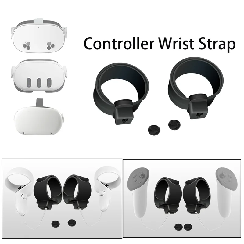 Upgraded Adjustable Wrist Strap For Quest 3/Quest 3S Handle Strap Anti-Slip Cover Strap Touch Controller Grip For Meta Quest 3
