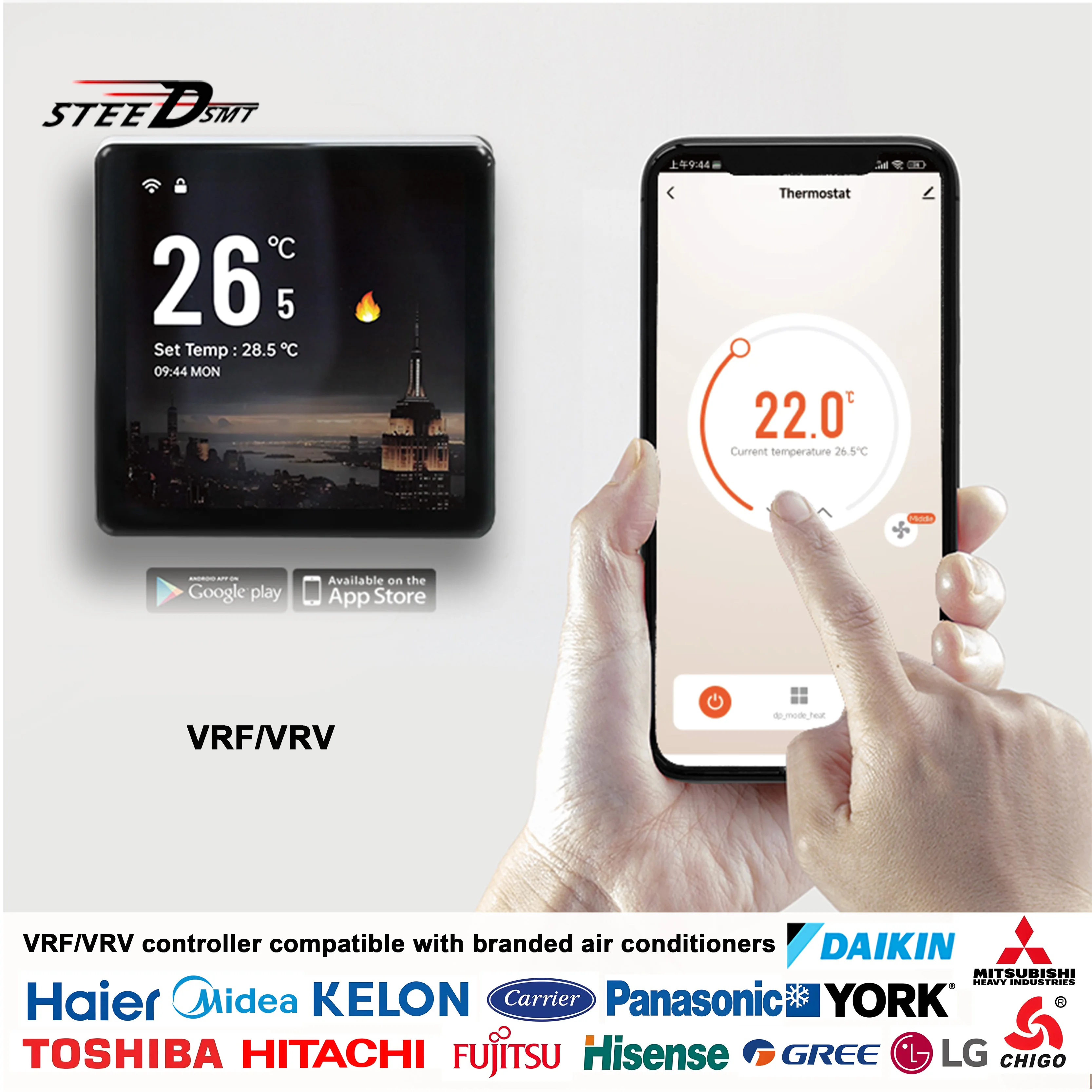 

Центральный кондиционер VRF/VRV THERMOSTAT Toshiba/Fujitsu/Daikin ZIGBEE Router Smart Control Замена старого оборудования