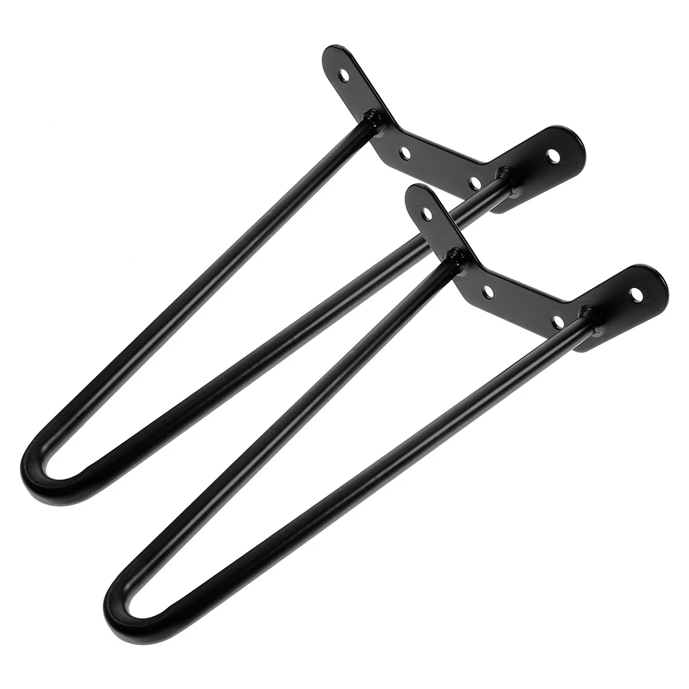 2Pcs Simplified Table Legs Hairpin Metal Furniture Legs Strong Support for Desk Coffee Table Industrial Home Use