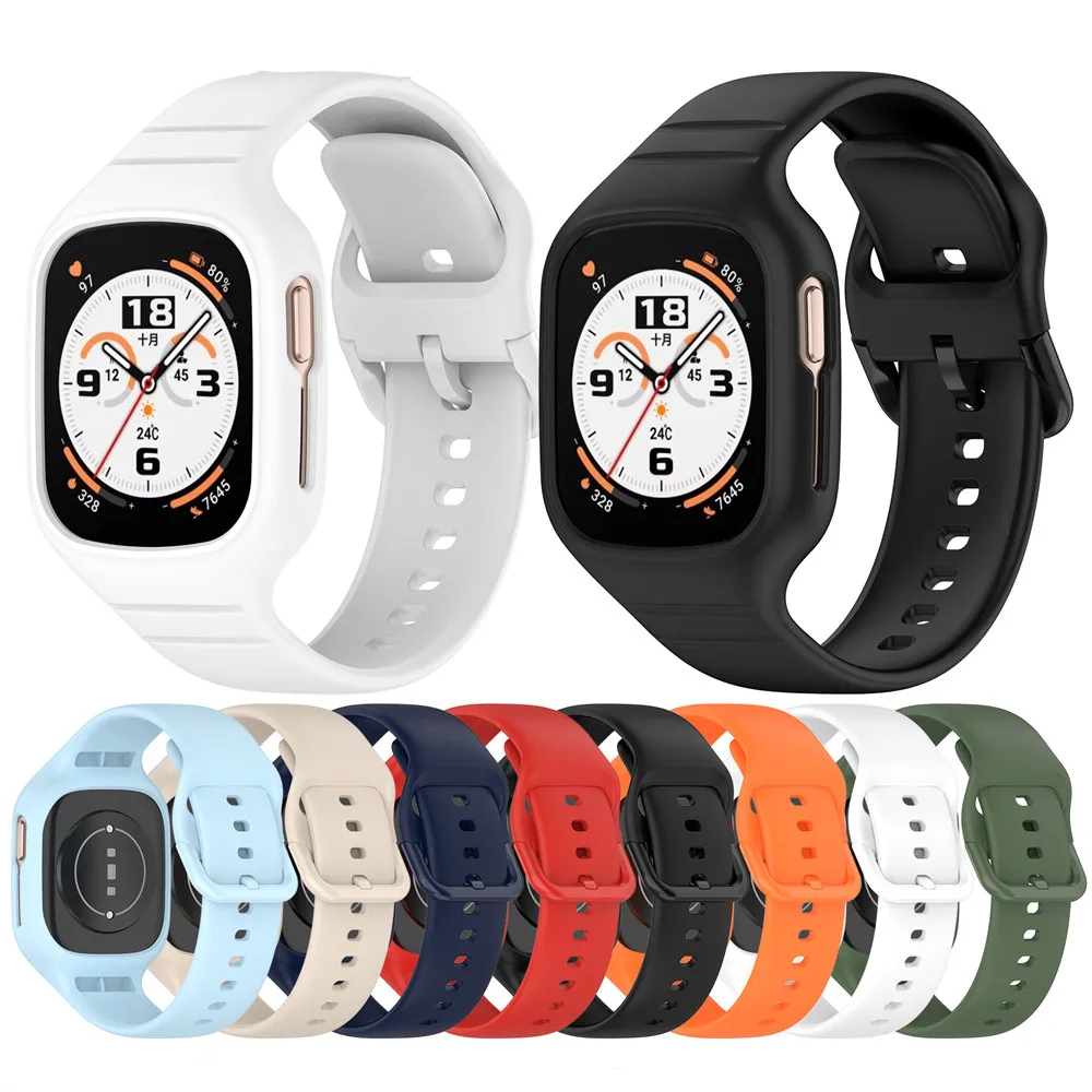 For HUAWEI honor watch 4 (TMA-L19) Strap Watchband One-piece Wrist Premium TPU Color Watch band