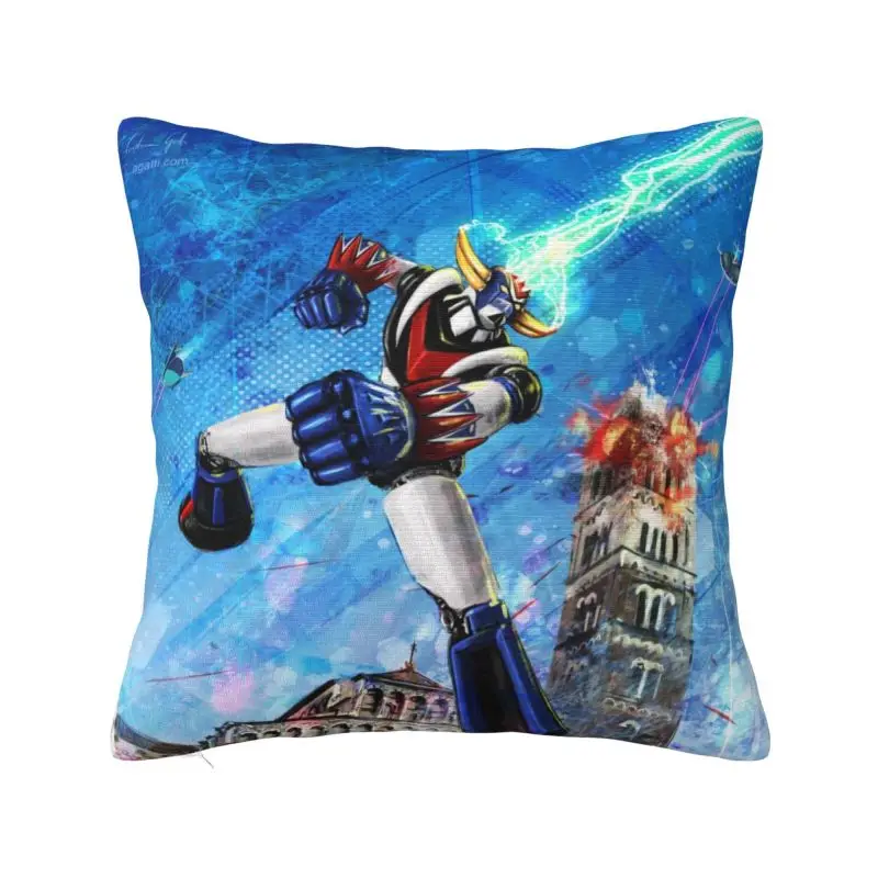 

Custom Grendizer Lucca Cushion Cover 40x40cm UFO Robot Goldrake Velvet Cute Pillow Cases Decor Home