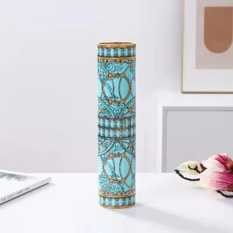 

Luxury Art Ceramic Vase Decoration Crafts Simple Living Room Flower Arrangement Nordic Decoration Home Vase Home Decoration