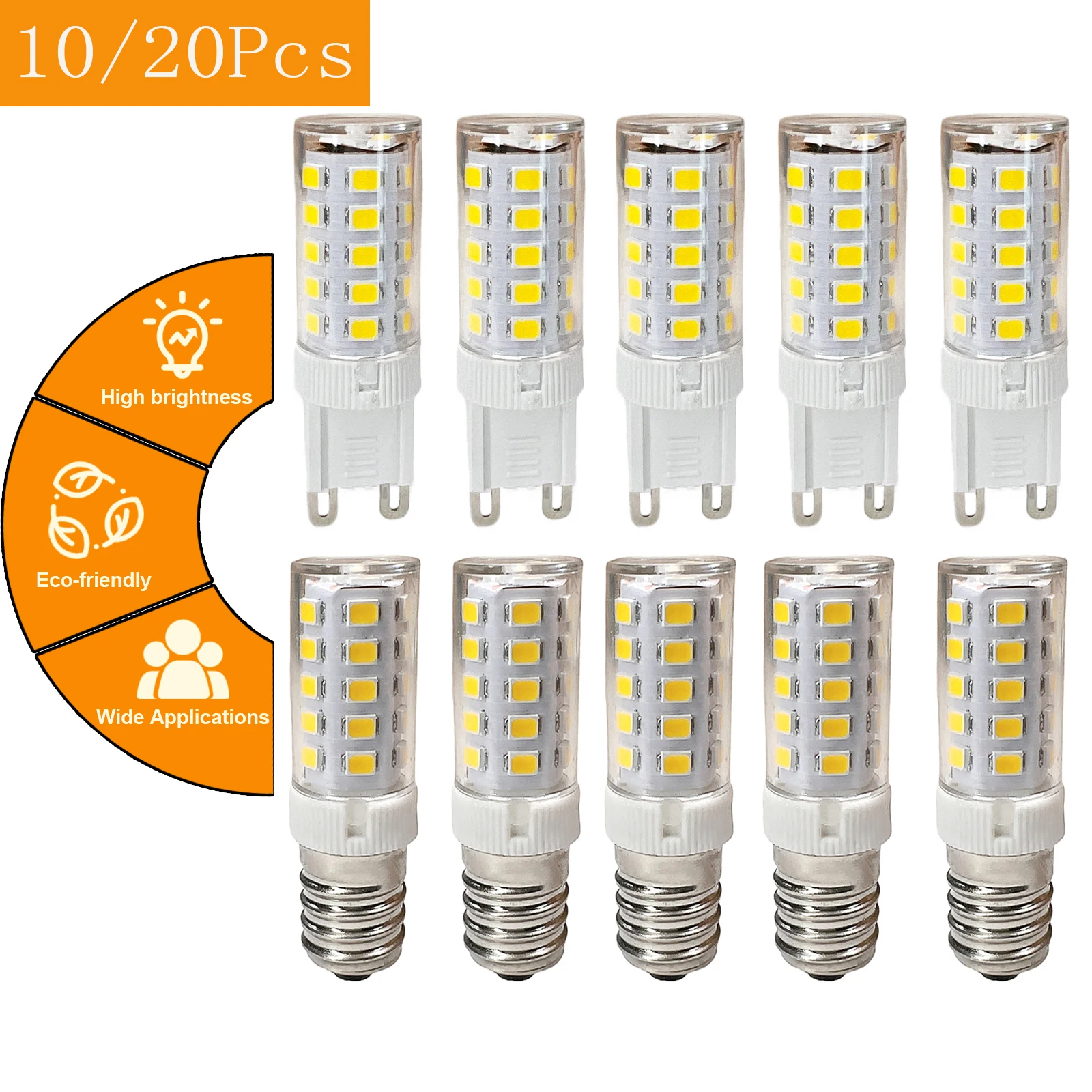 

10/20pcs G9 E14 Led Bulb 5W 8W 12W 220V Light White Nan Lamps Lighting Specialty Corn Bulbs Decorative Shop Wedding Party For