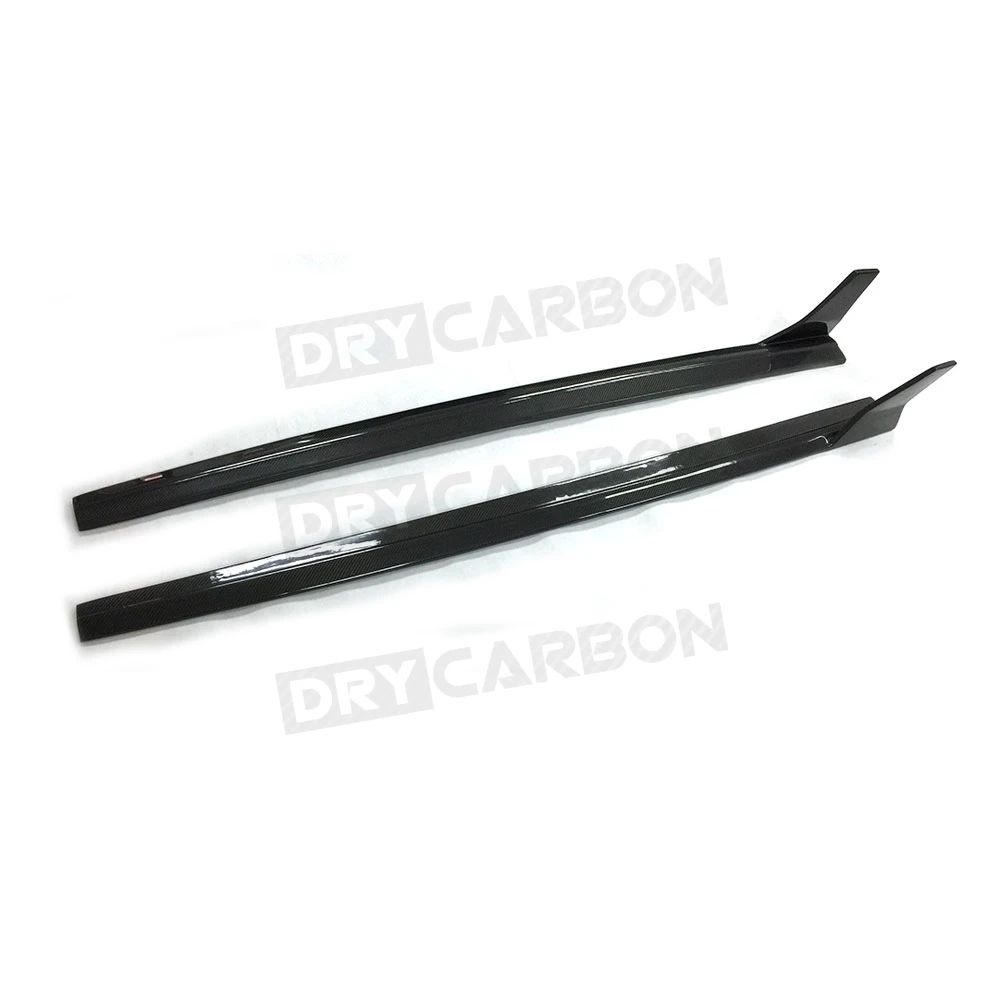 Carbon Fiber Side Skirts Bumper Lip Covers for Audi A3 Sline S3 RS3 Sedan 2014 2015 2016 Car Styling Body Kits FRP view 3