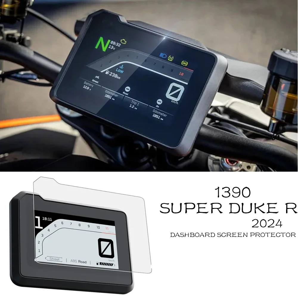 

For 1390 Super Duke R 2024 Scratch Cluster Screen Protection Film Dashboard Screen Protector Anti-glare Accessories