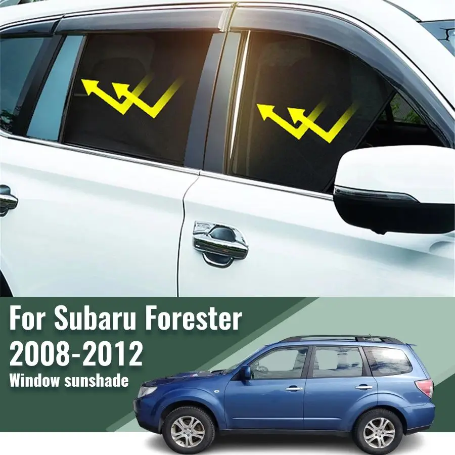 

Для Subaru Forester 2008-2012 передняя рамка лобового стекла, занавеска, магнитный автомобильный солнцезащитный козырек, козырек от солнца на заднее боковое окно