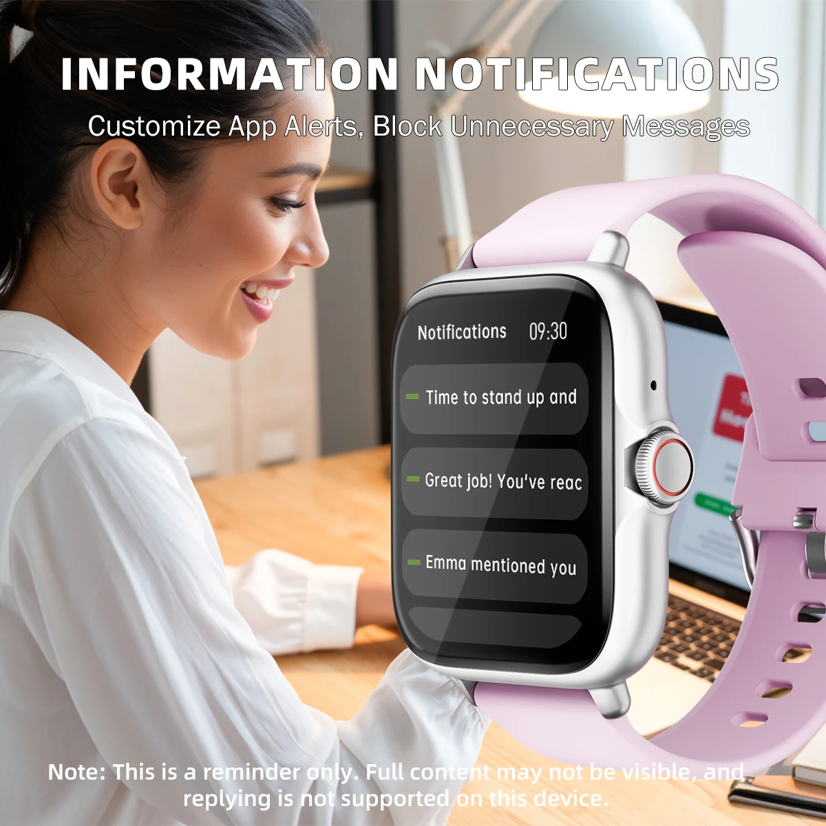 1.83\'\' Waterproof Smart Watch with Message Answer Call Sleep Monitoring Sports Pedometer Information Alerts For iPhone Android