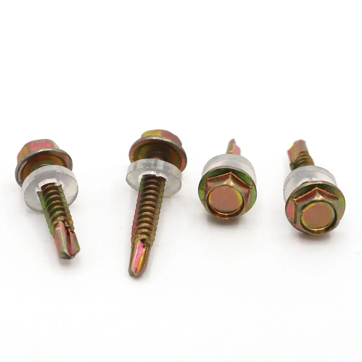 M5 Color Zinc Steel External Hexagon Drilling Self Dovetail Padded Blacksmith Screw