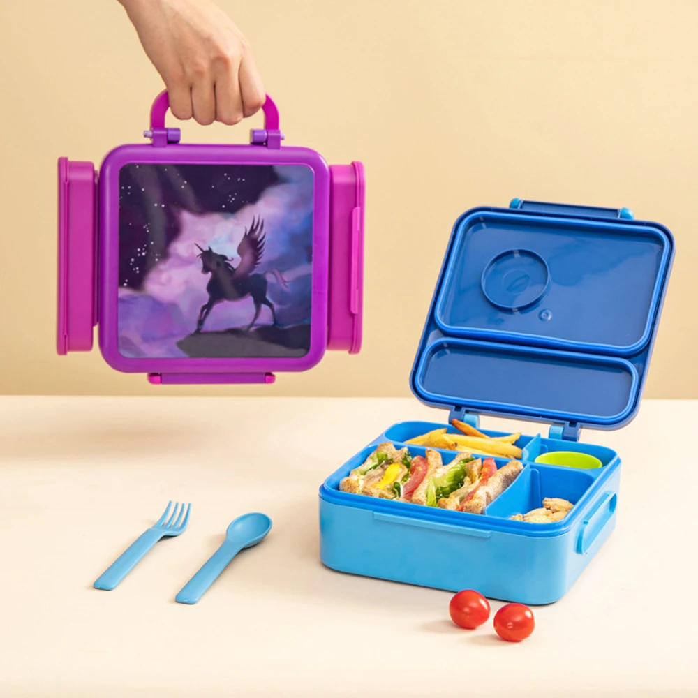 

Ланч-бокс Bento для детей, Детские коробочки для детей младшего возраста или школы, съемная перегородка с термоизоляционной сумкой
