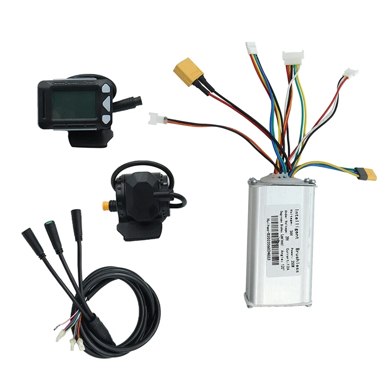 

36V 250W Electric Scooter Controller+LCD Display+Brake+Connected Cable Kit Carbon Fiber E-Scooter Bike Cycling Equipment