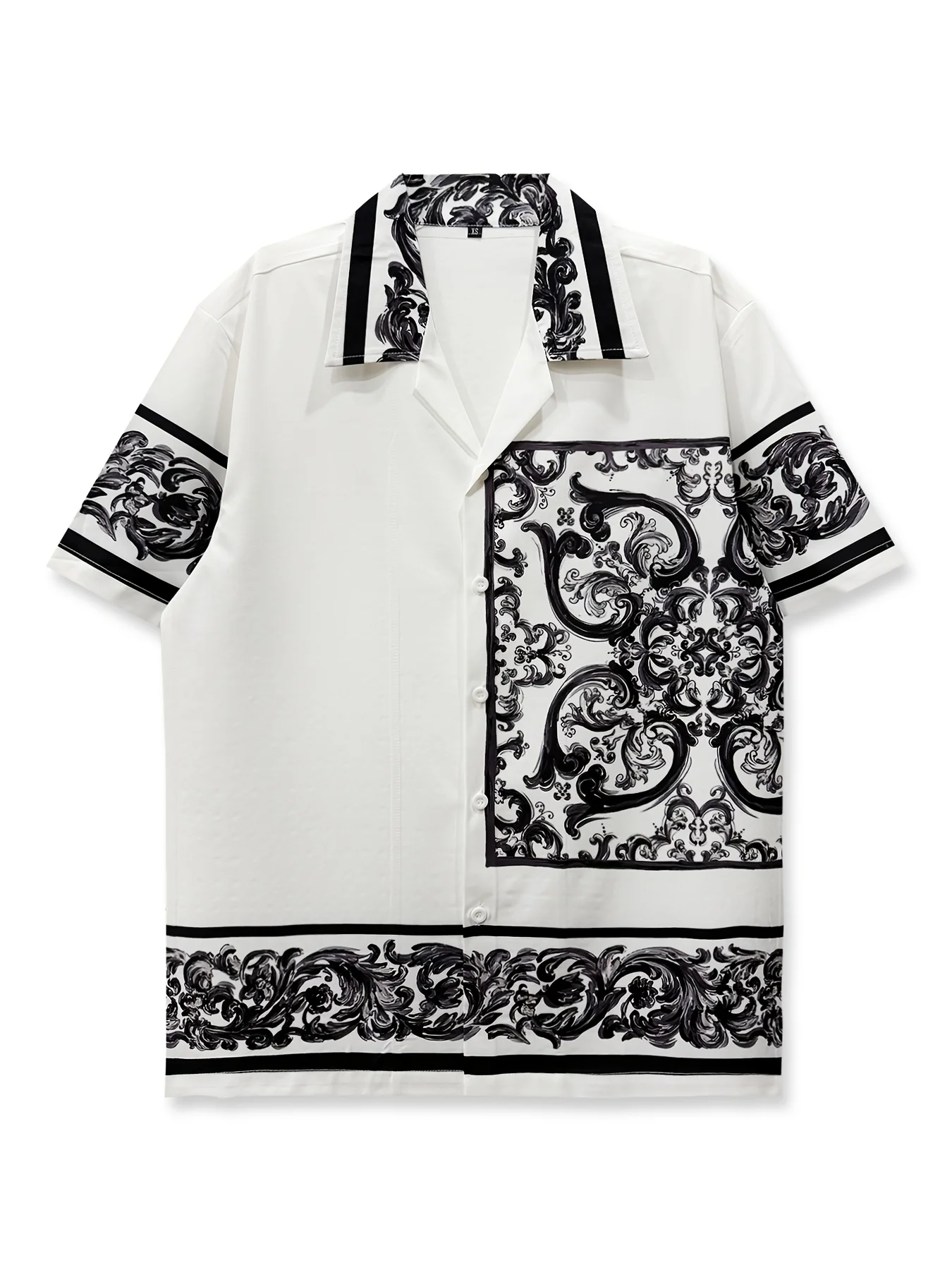 

2026 Summer New Style Men's Short-Sleeved Shirt with 3D Patterned Print for Casual Fashion Comfortable Soft Breathable