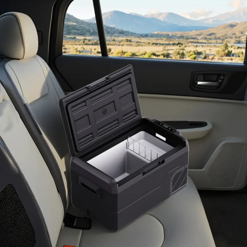 Car Fridges Safebond 30L Portable Compressor Car Refrigerator 12V 24V Electric Power Small Freezer for Outdoor RV Household