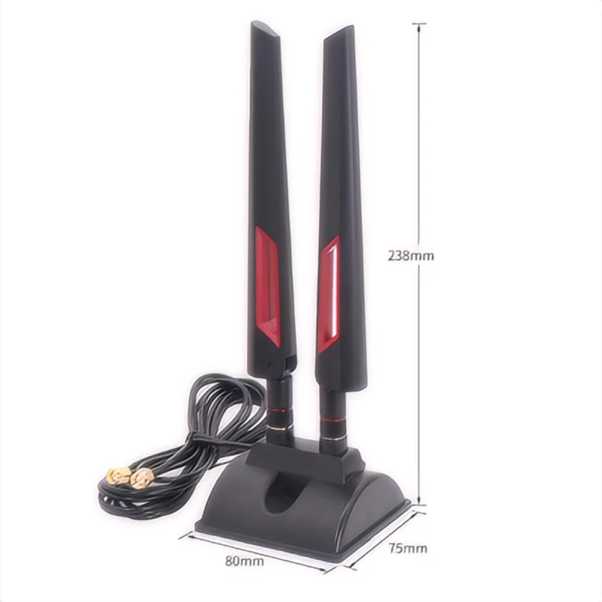 Antena externa wifi 5g con amplificador y base magnética para teléfono móvil, router de largo alcance, amplificador de señal de tarjeta de red