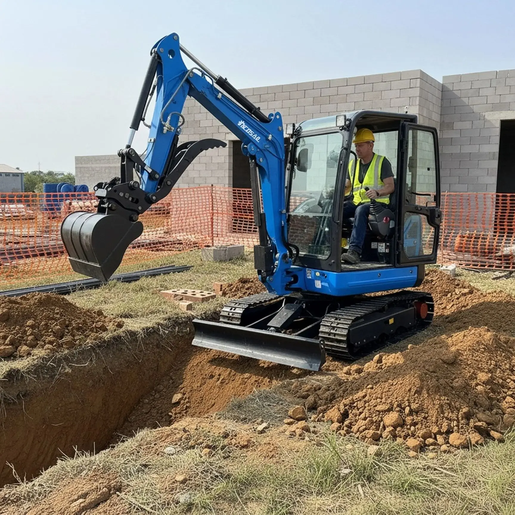 

3.0 ton 2.0 ton mini agricultural excavator, fully hydraulic diesel professional mini excavator, garden rubber track mini excava