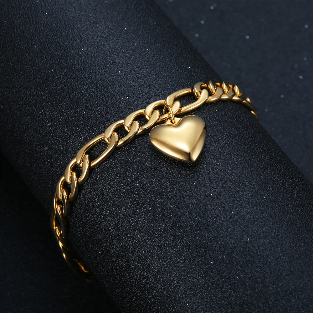 Punk Figaro/Kubanische Kette Fußkettchen Für Frauen Gold Silber Farbe Edelstahl Knöchel Armband Auf dem Bein Fuß Strand schmuck Geschenk