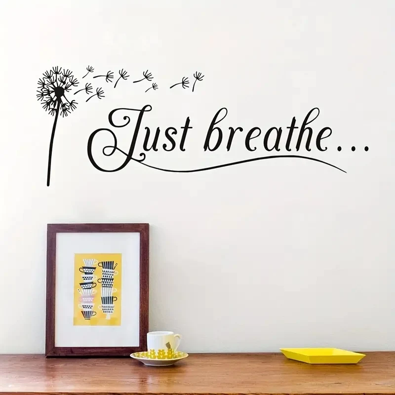 1pc Dandelion Wall Decals, Graphics Stickers For Bedroom Living Room Bathroom Decor