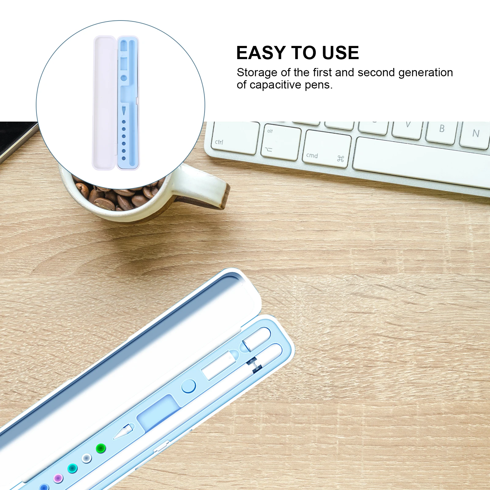 

1pc Box For Pencil 1 2 Stylus Pen Holder Waterproof Abs Shell Compact Storage Case Capacitive Pencil Protective Box Anti