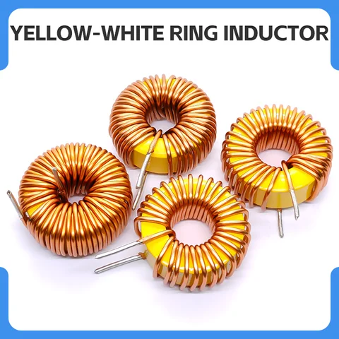 10626 150/220/250/330/400/680uH yellow and white ring inductor magnetic ring ring inductor high current inductor