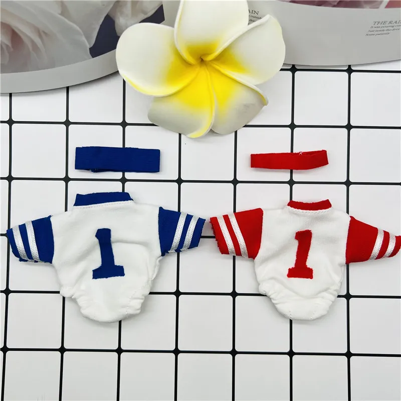 Vêtements de sport pour mini poupée Reborn pour fille et garçon, rouge et bleu, beaux vêtements, 6 po, dernier cri