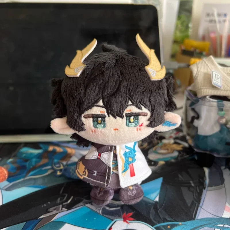 Genuine Honkai Star Rail March 7th & Dan Heng Plush Dolls Small Sitting Pose Hanging Ornament by Tenghuang Animation Anime Gifts