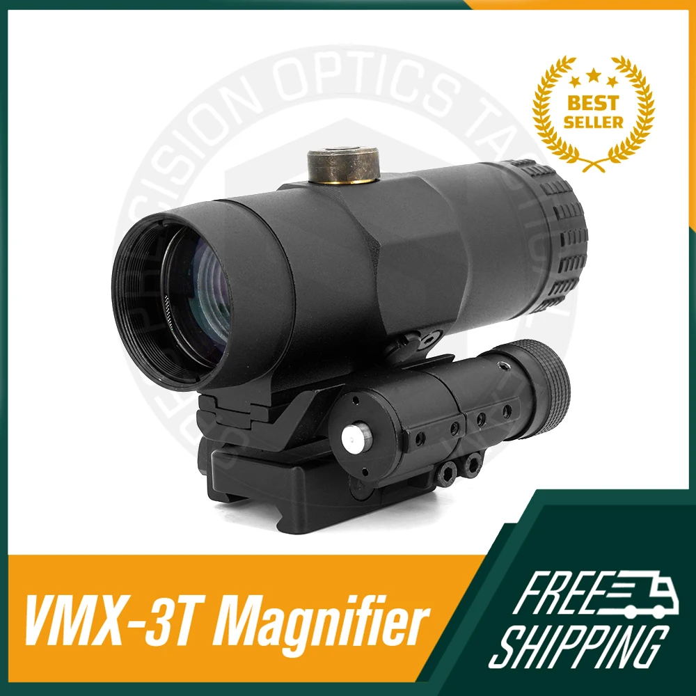 

VMX-3T 3X Magnifier With GEN I / GEN II Red Dot Sight RifleScope Tactical Optics for Airsoft Hunting Riflescope