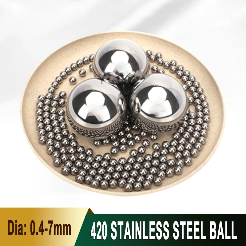 

100~1000Pcs Solid 420 Stainless Steel Bearing Balls 0.4/0.5/0.6/0.7/0.8/1.5875/2/2.381/2.5/2.778/3/3.5/3.969-7mm High Precision