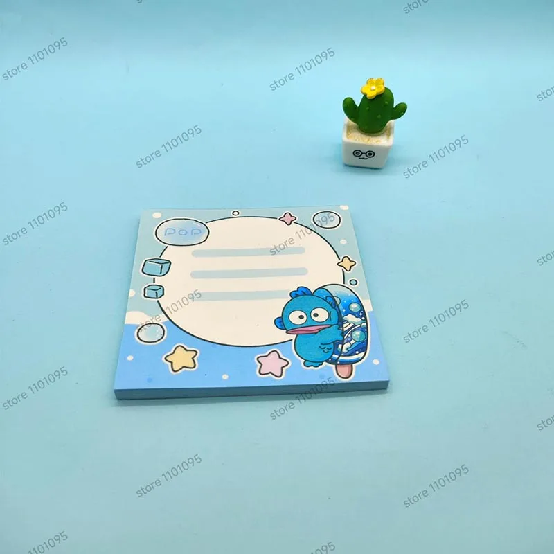 Imagem -05 - Sanrio Hangyodon Memo Pad Sticky Notes n Times Papelaria Kawaii Notepad Post Escritório e Material Escolar Kids Gift Pcs por Lote