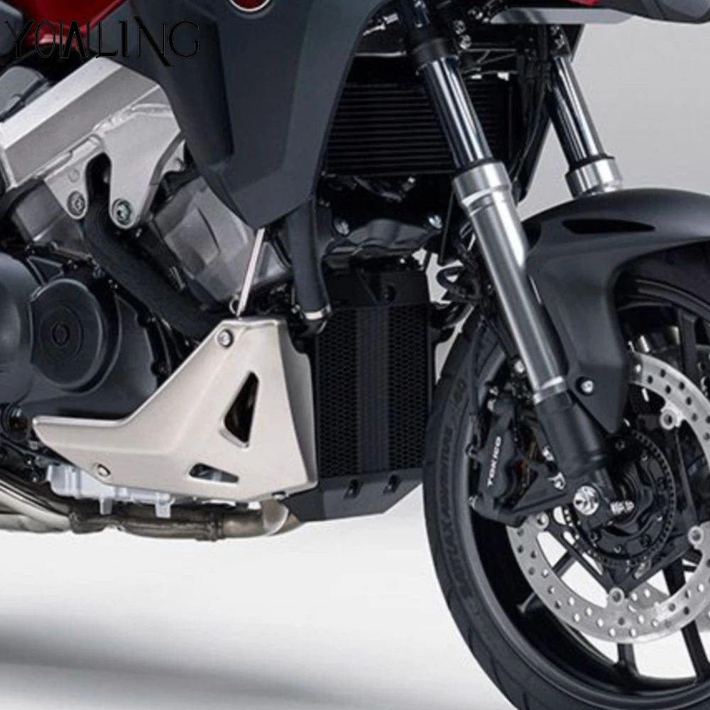 

For Honda VFR 800 X Crossrunner 2015-2024 VFR800X Radiator Guard Tank Grille Shield Engine Oil Cooler Bezel Protector Mesh Cover