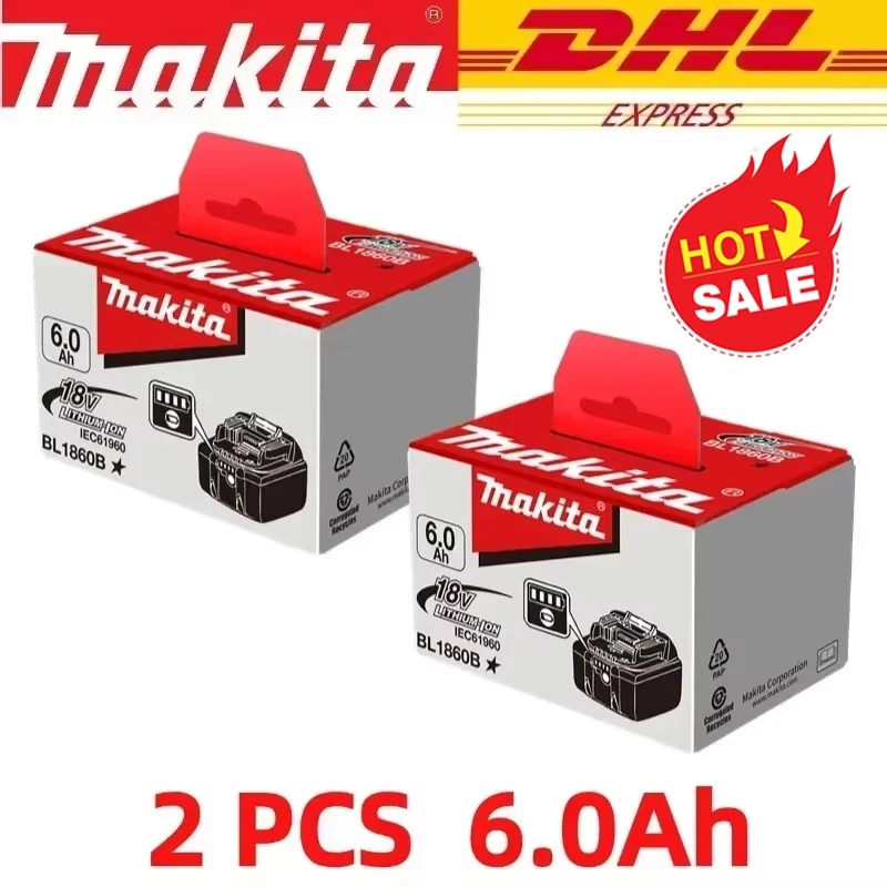 

Makita battery, rechargeable 18V6.0Ah lithium battery, Makita 18V BL1840, BL1830, BL1850, BL1850B original Makita tool battery