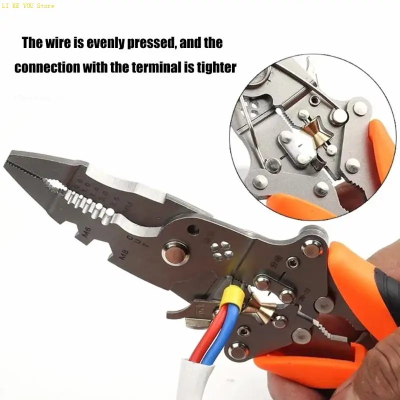 W3JE прочный 14 в 1 кабель Pliers с эргономичной конструкцией для эффективной обработки проводов