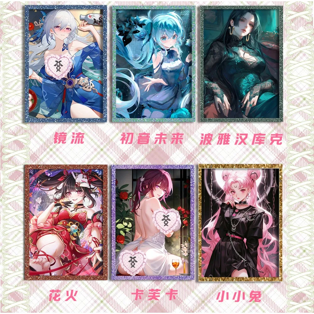 คอลเลกชันการ์ดนิทานเทพธิดาสีโลกกล่องบูสเตอร์อนิเมะเด็กผู้หญิง Hatsune Miku Beelzebul Tcg การ์ดเกมของเล่นสำหรับเด็กของขวัญงานอดิเรก