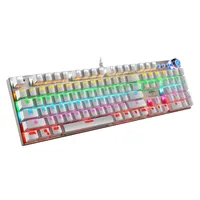Crackle K990 Green axis wired mechanical keyboard 104 keys Punk USB computer game luminous mechanical keyboard
